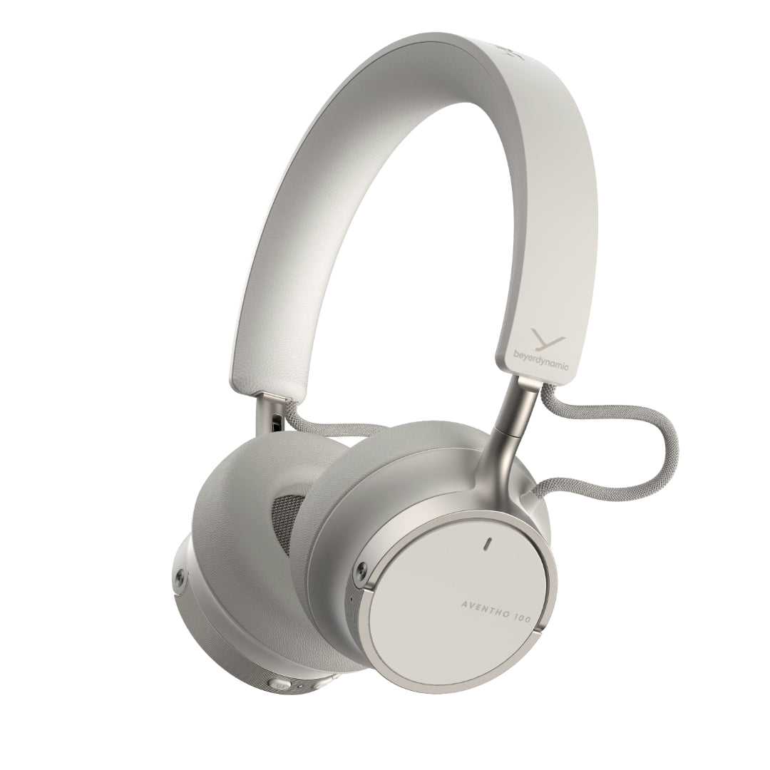 AVENTHO 100 Noise Cancellation Headphones. Cream