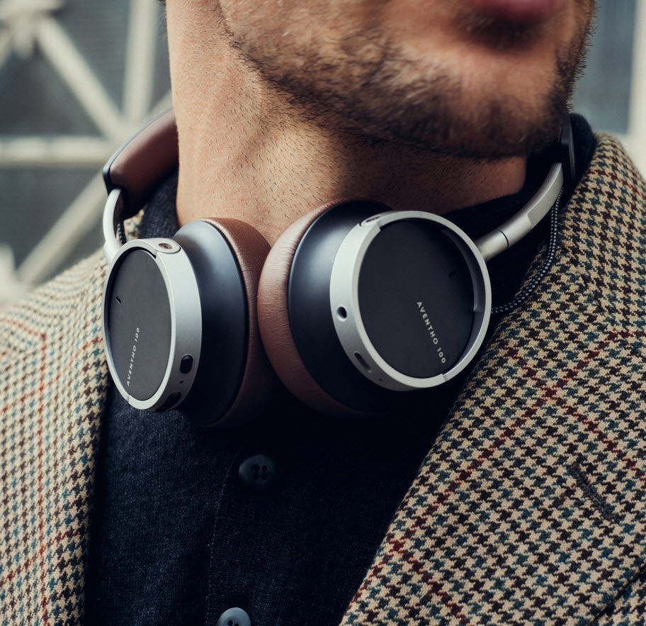 AVENTHO 100 Noise Cancellation Headphones. Brown