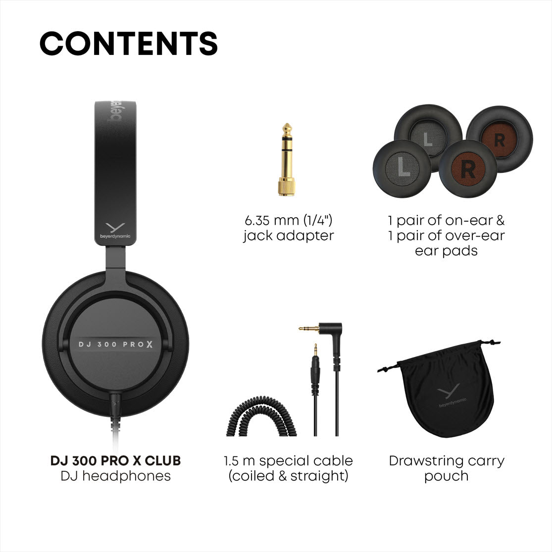 DJ 300 PRO X - Professional DJ Headphone
