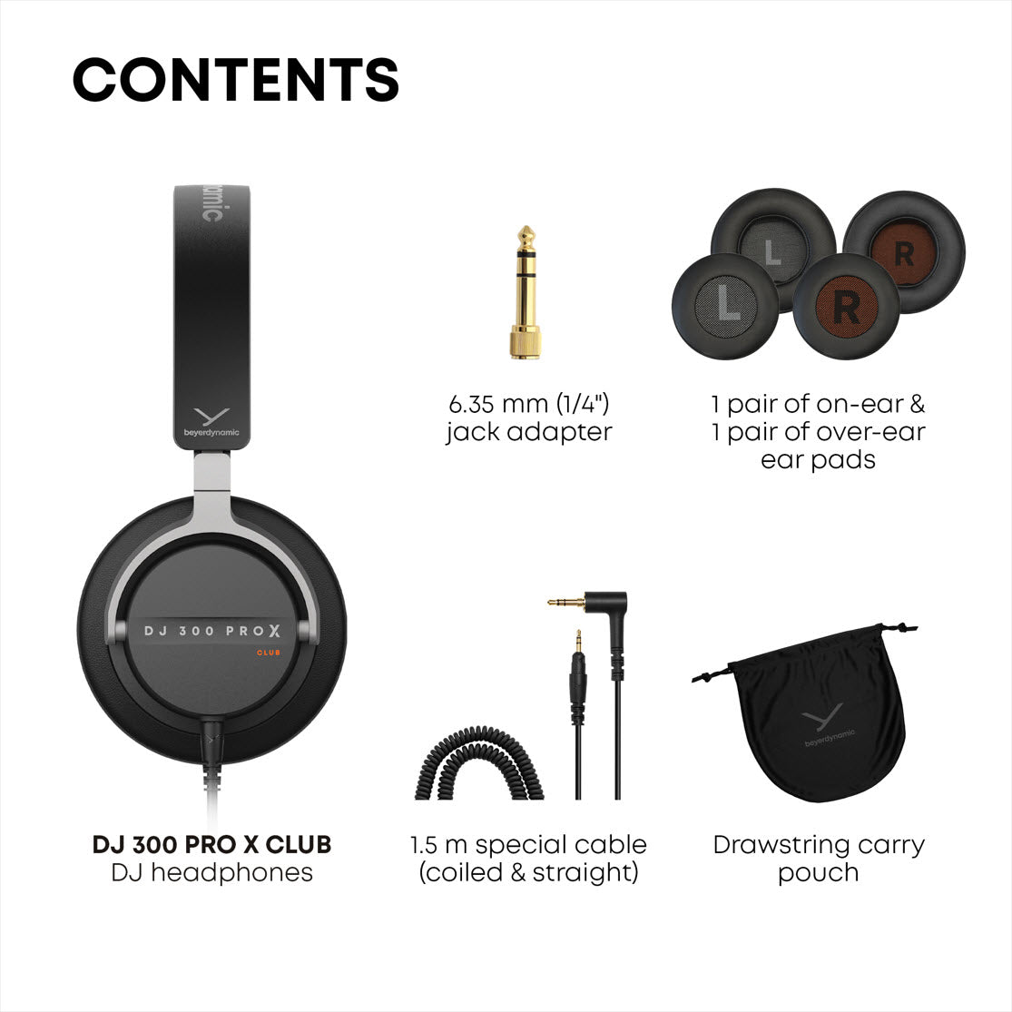 DJ 300 PRO X CLUB - Professional DJ Headphone