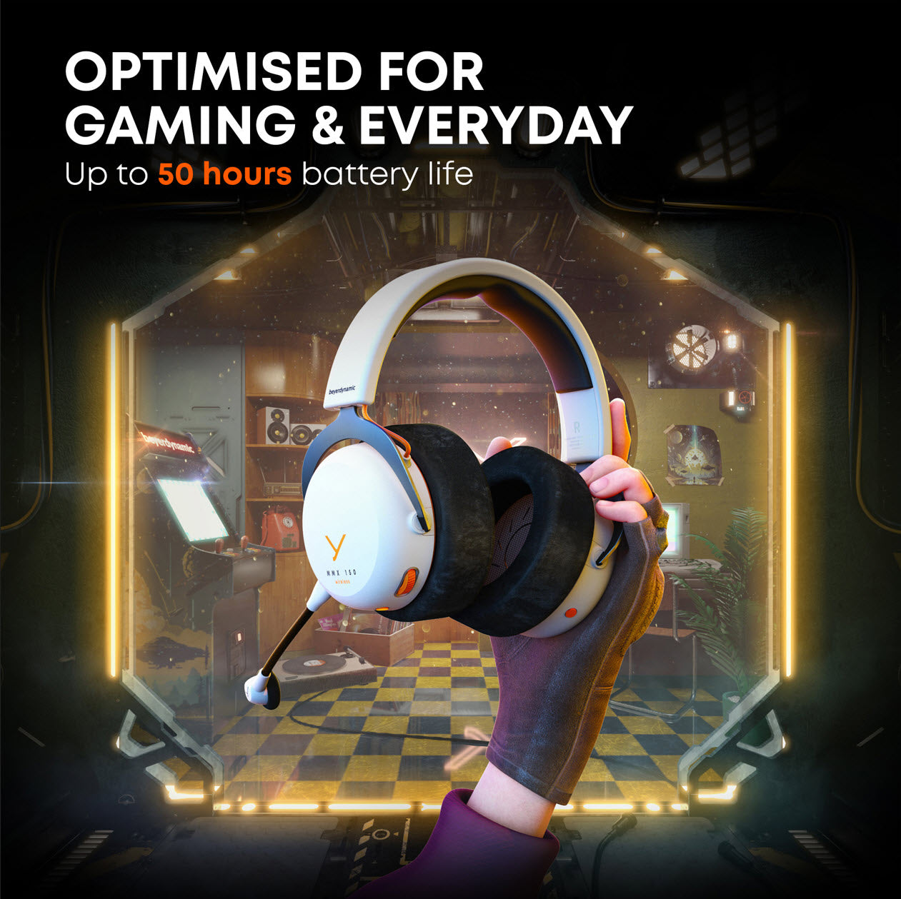 MMX 150 Wireless Multi Platform Low Latency Gaming Headset. Studio Quality Sound