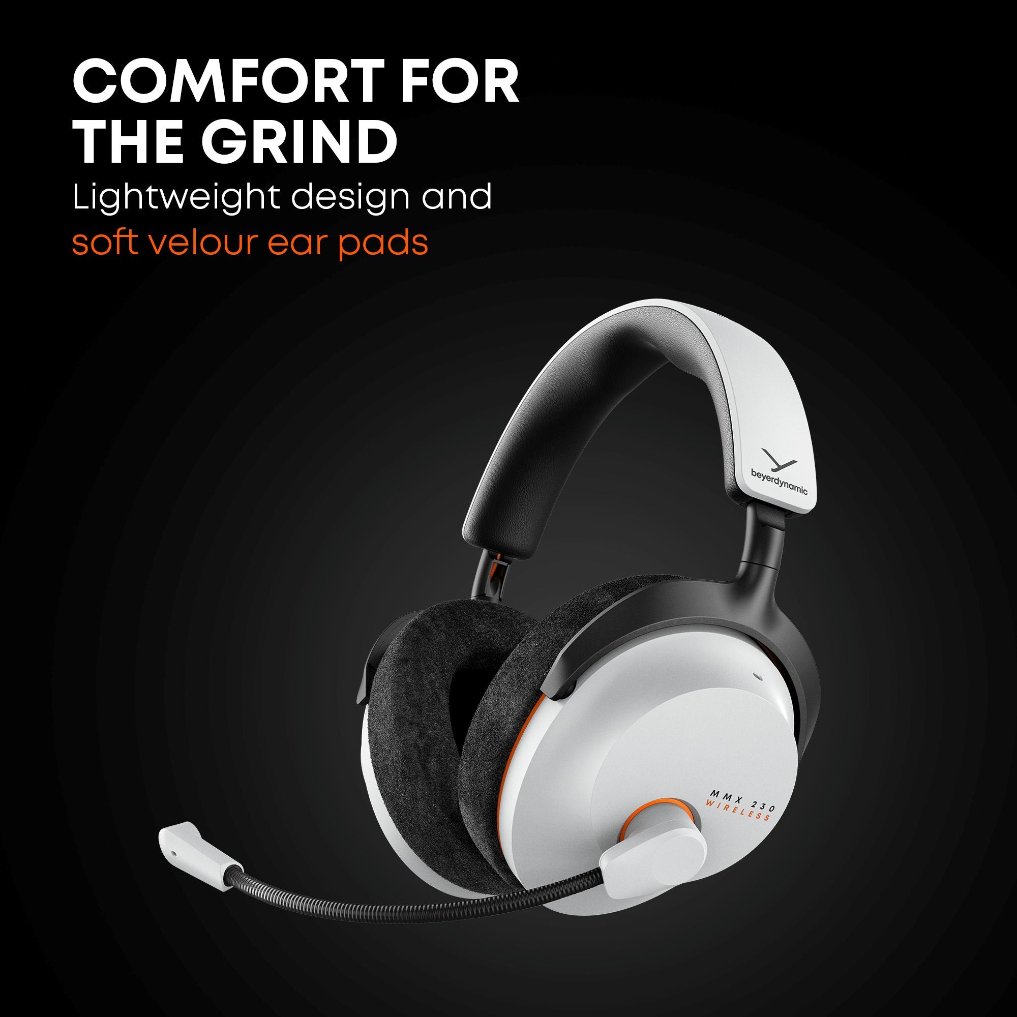 MMX 230 Wireless Multi Platform Low Latency Gaming Headset. Artic White
