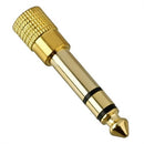 Jack Adaptor screwable (M5 thread) 3,5mm to 6,3mm