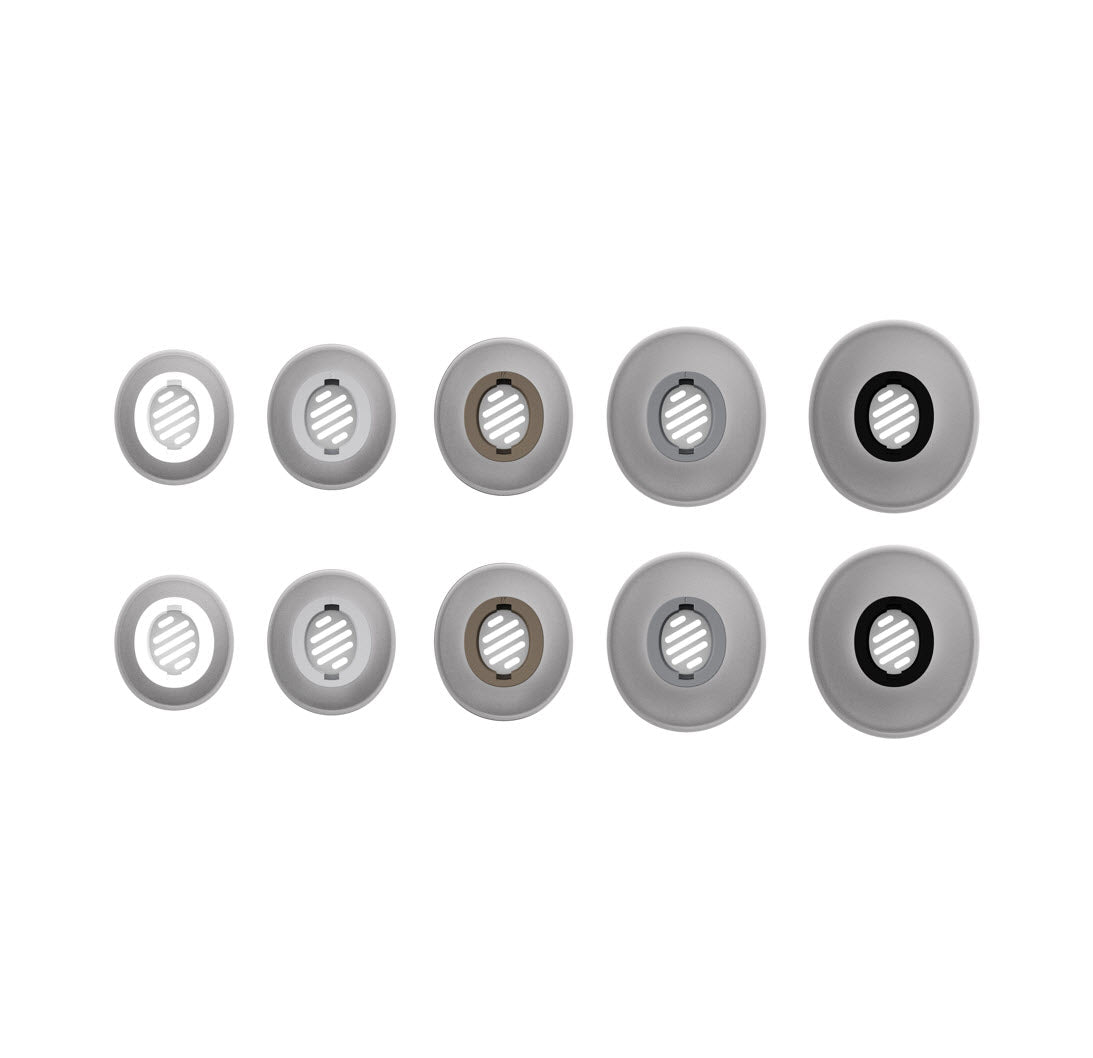 AMIRON 300 Silicone Eartip Set Cream (XS, S, M, L, XL)