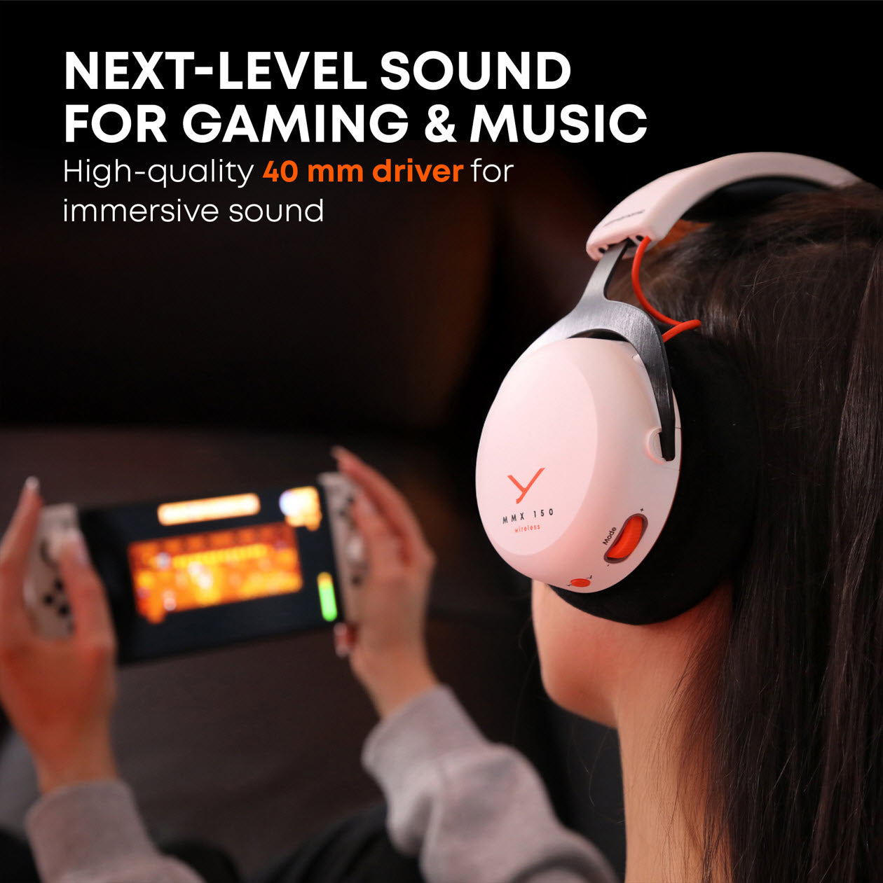 MMX 150 Wireless Multi Platform Low Latency Gaming Headset. Studio Quality Sound
