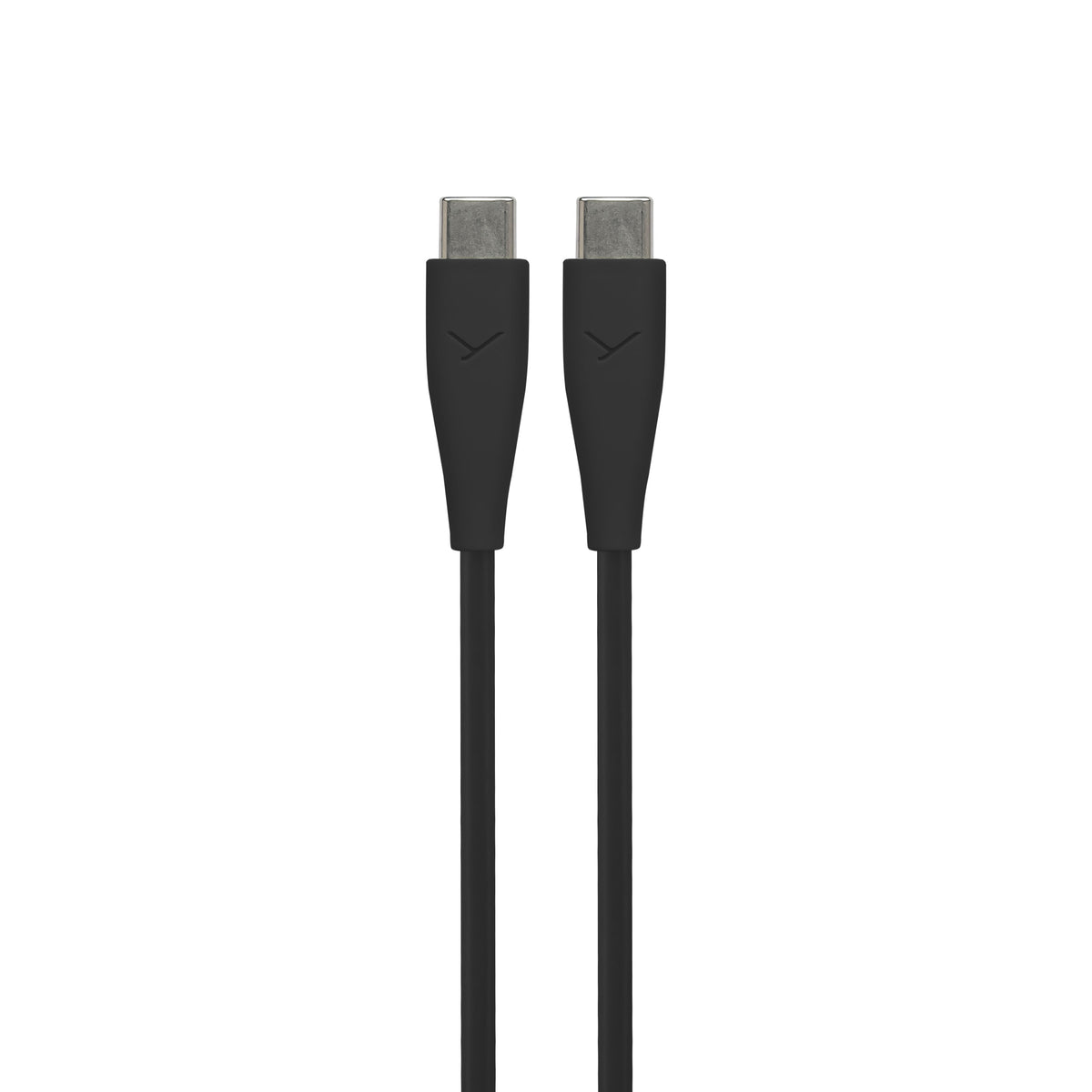 A black USB-C to USB-C cable 