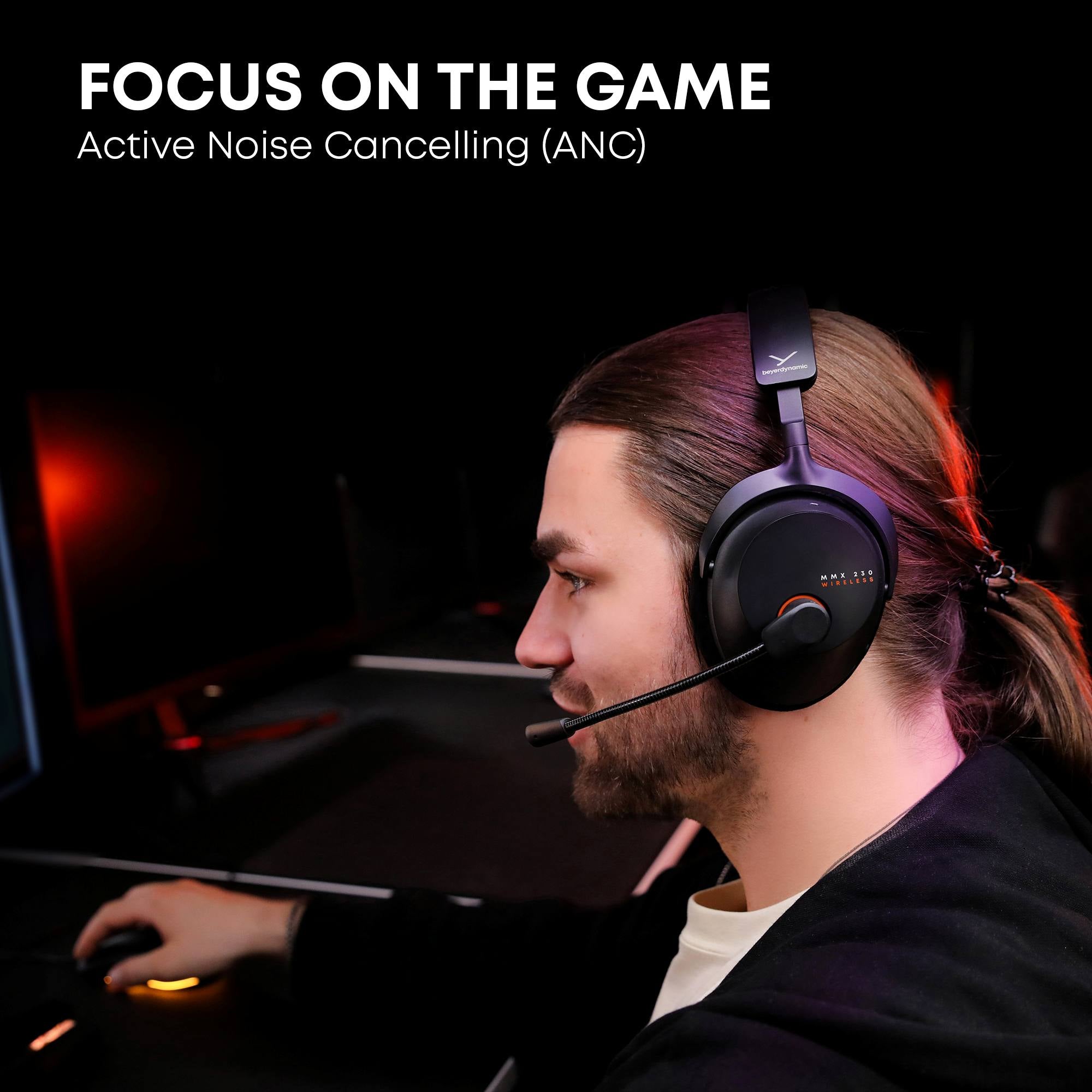 MMX 230 Wireless Multi Platform Low Latency Gaming Headset. Black