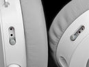 white headphones sound slider
