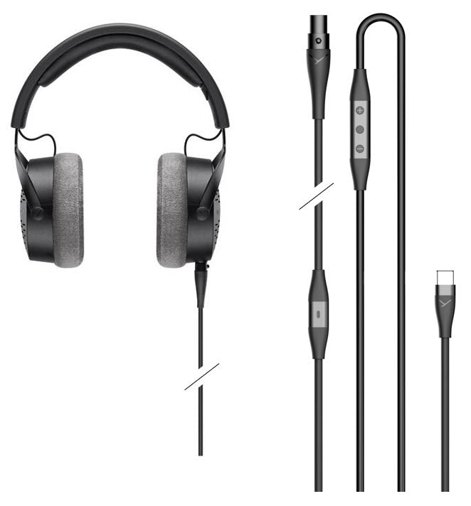 DT 900 PRO X USB-C Pack: Includes additional USB-C cable with integrated ESS DAC, In-line Remote & Mic.